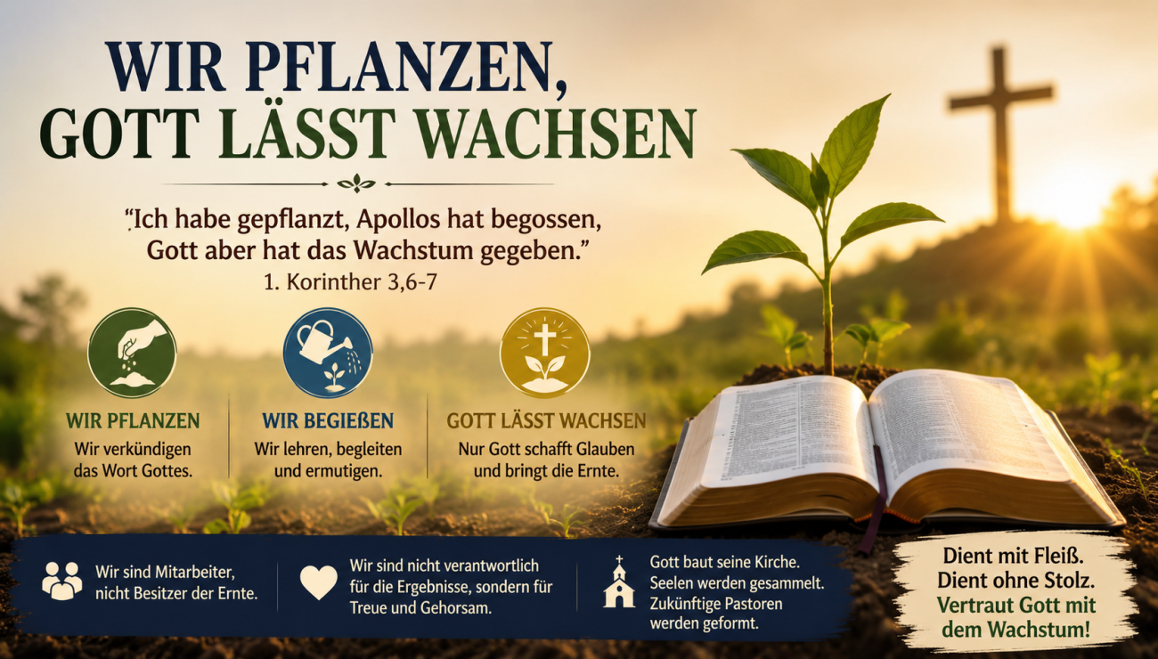 Wir pflanzen, Gott lässt wachsen
