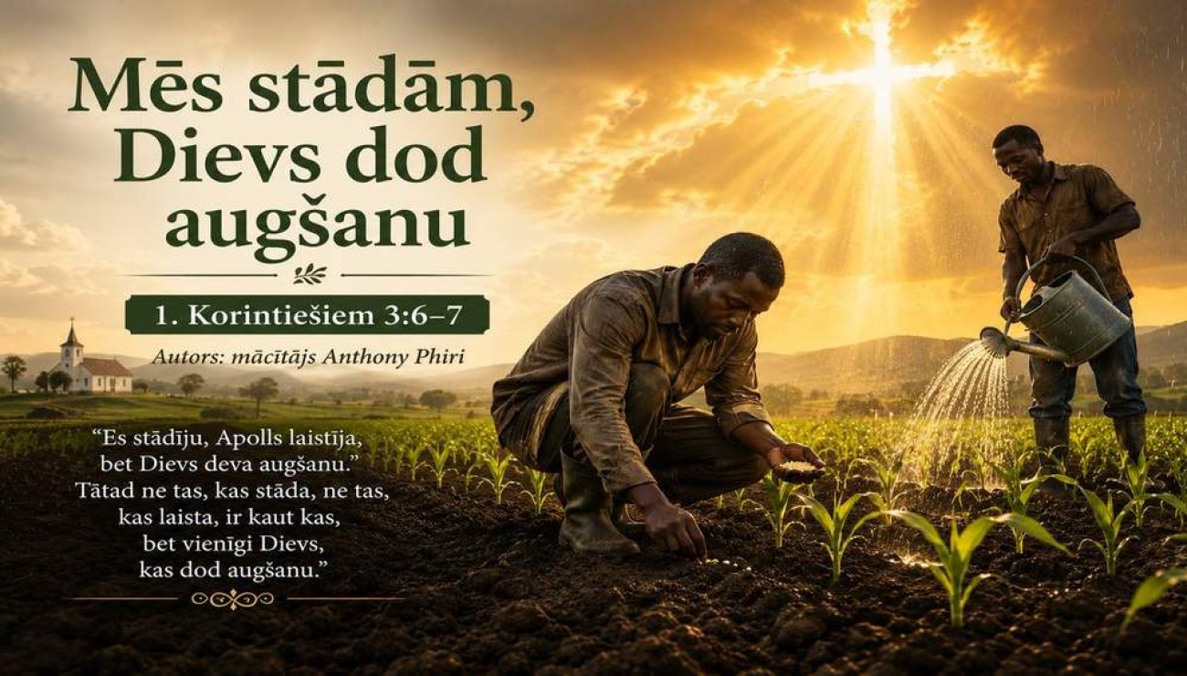 Mēs stādām, Dievs dod augšanu