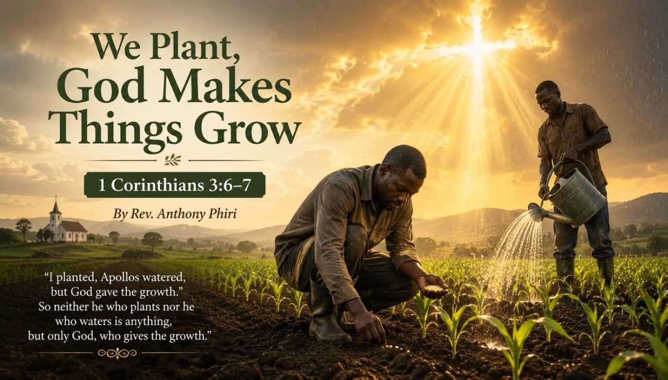 Devotion: 1 Corinthians 3:6-7 By Rev. Anthony Phiri ‘We plant, God makes things grow”