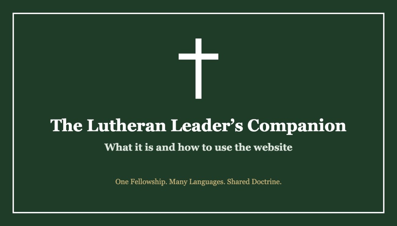 Was ist der Lutheran Leader's Companion?