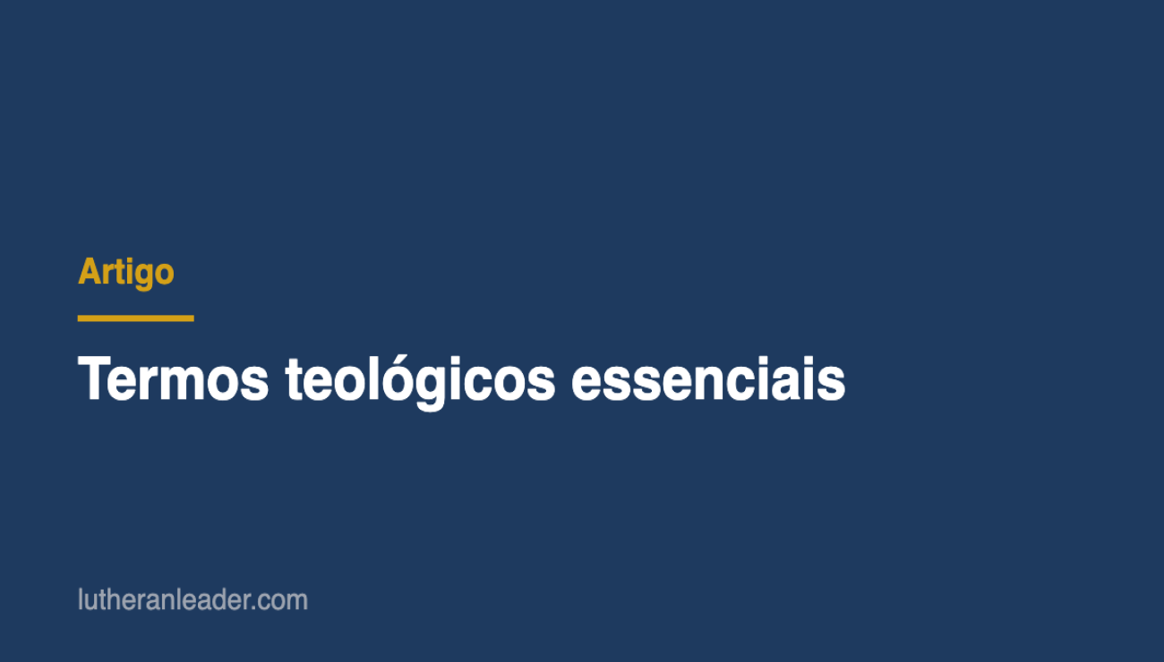 Termos teológicos essenciais