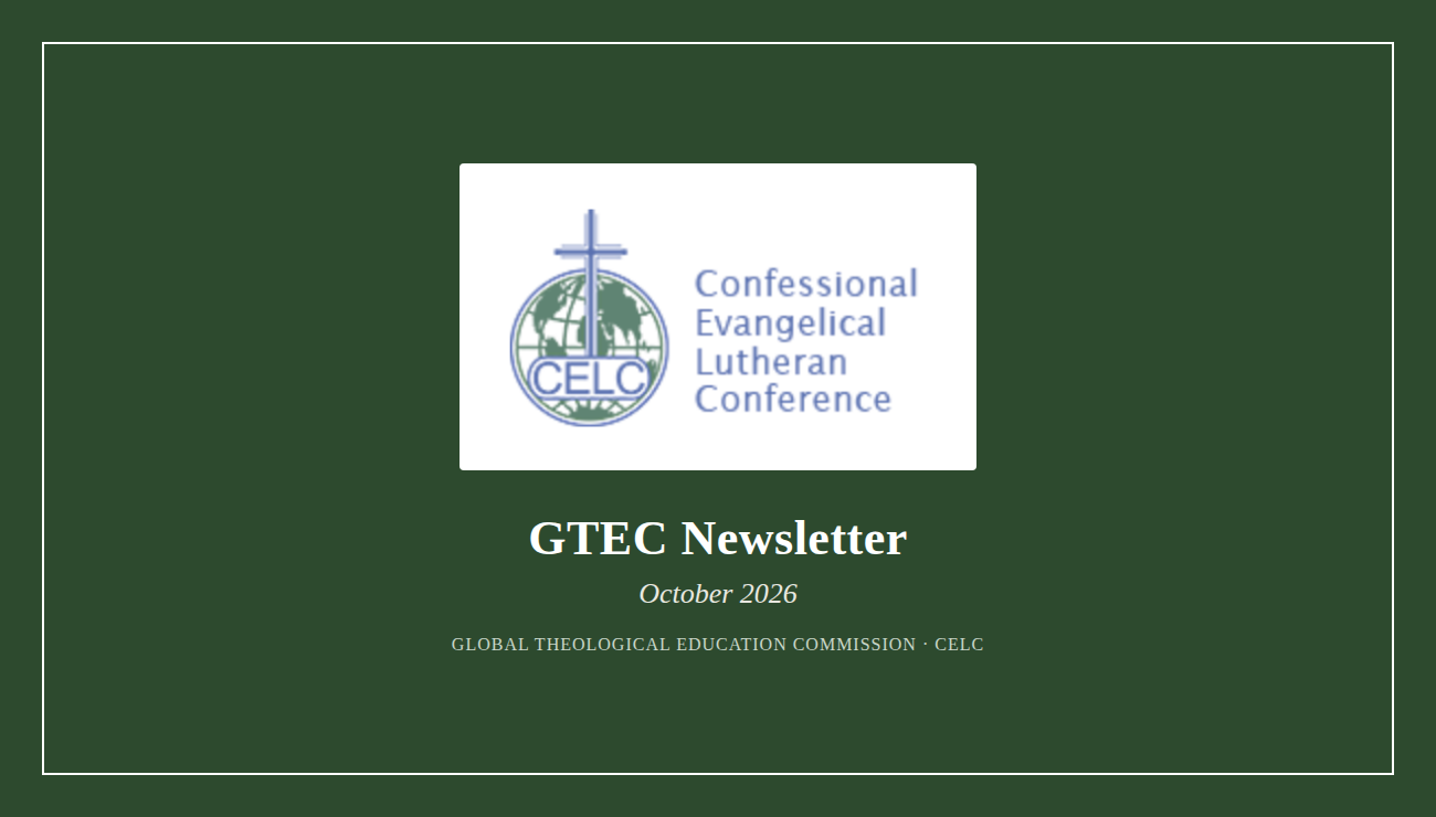 GTEC Newsletter — Luke 24:25–27, 44–48