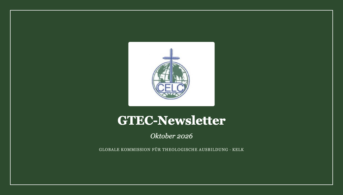 GTEC-Newsletter — Lukas 24:25–27, 44–48